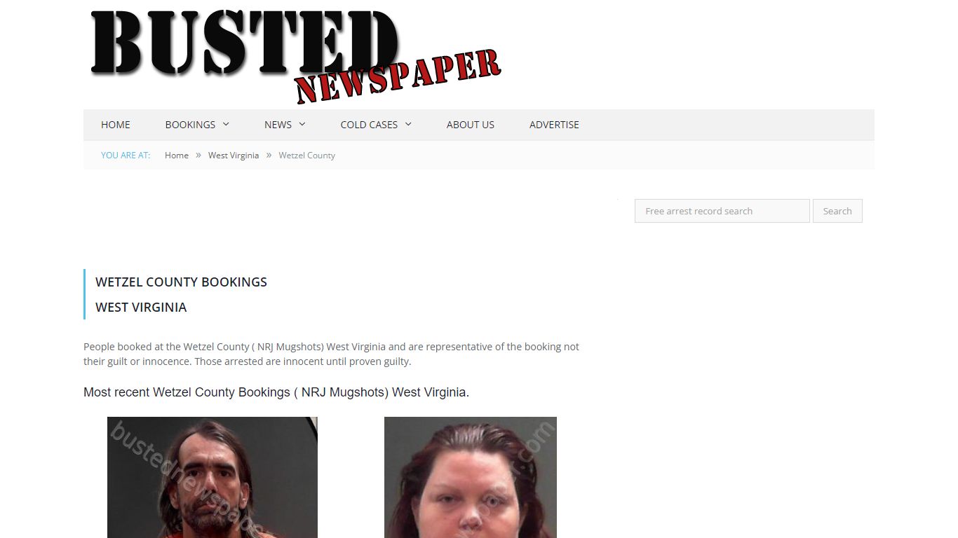 Wetzel County, WV ( NRJ WV ) Mugshots - BUSTEDNEWSPAPER.COM